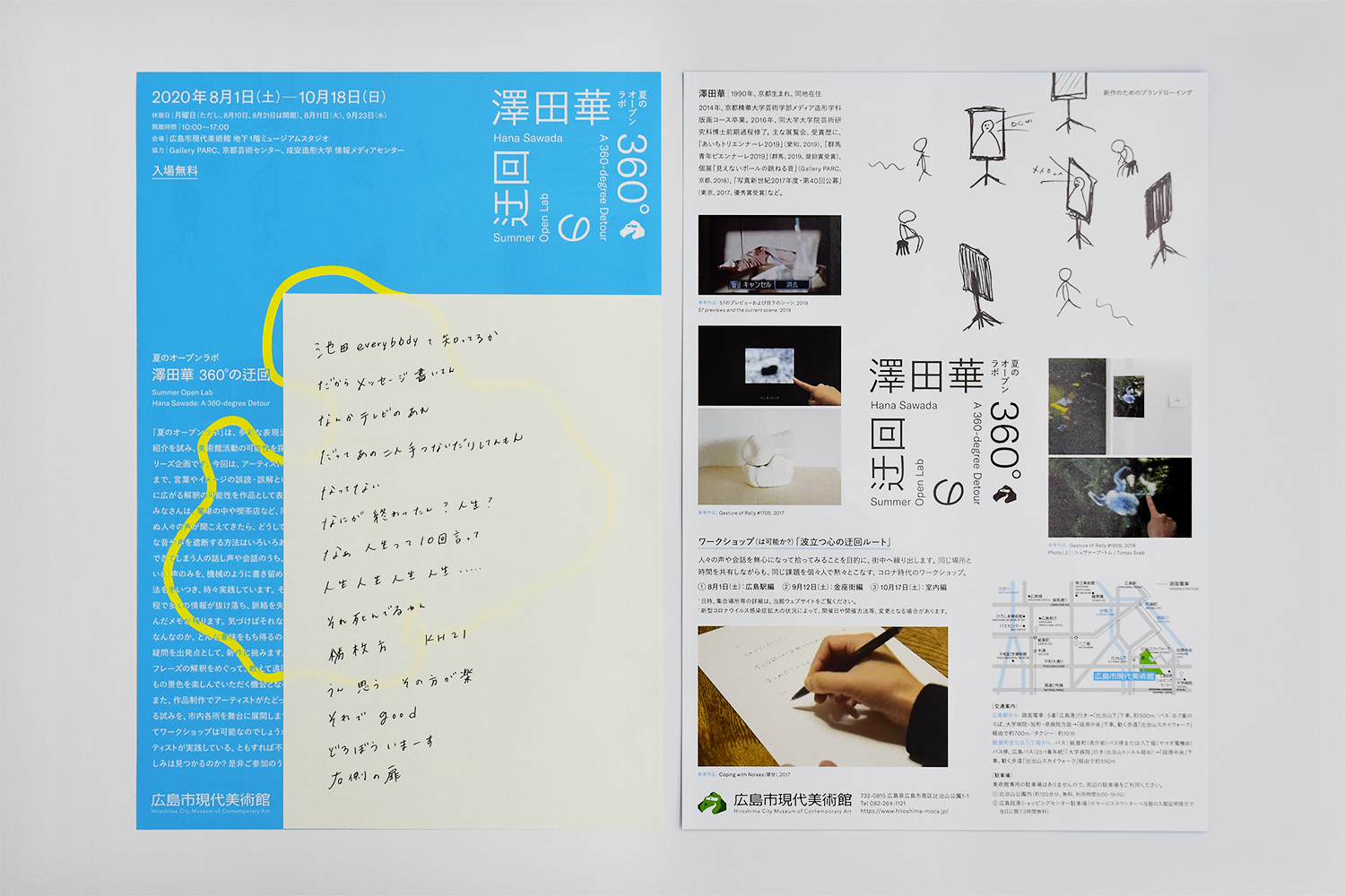 夏のオープンラボ：澤田華 360°の迂回｜広報物