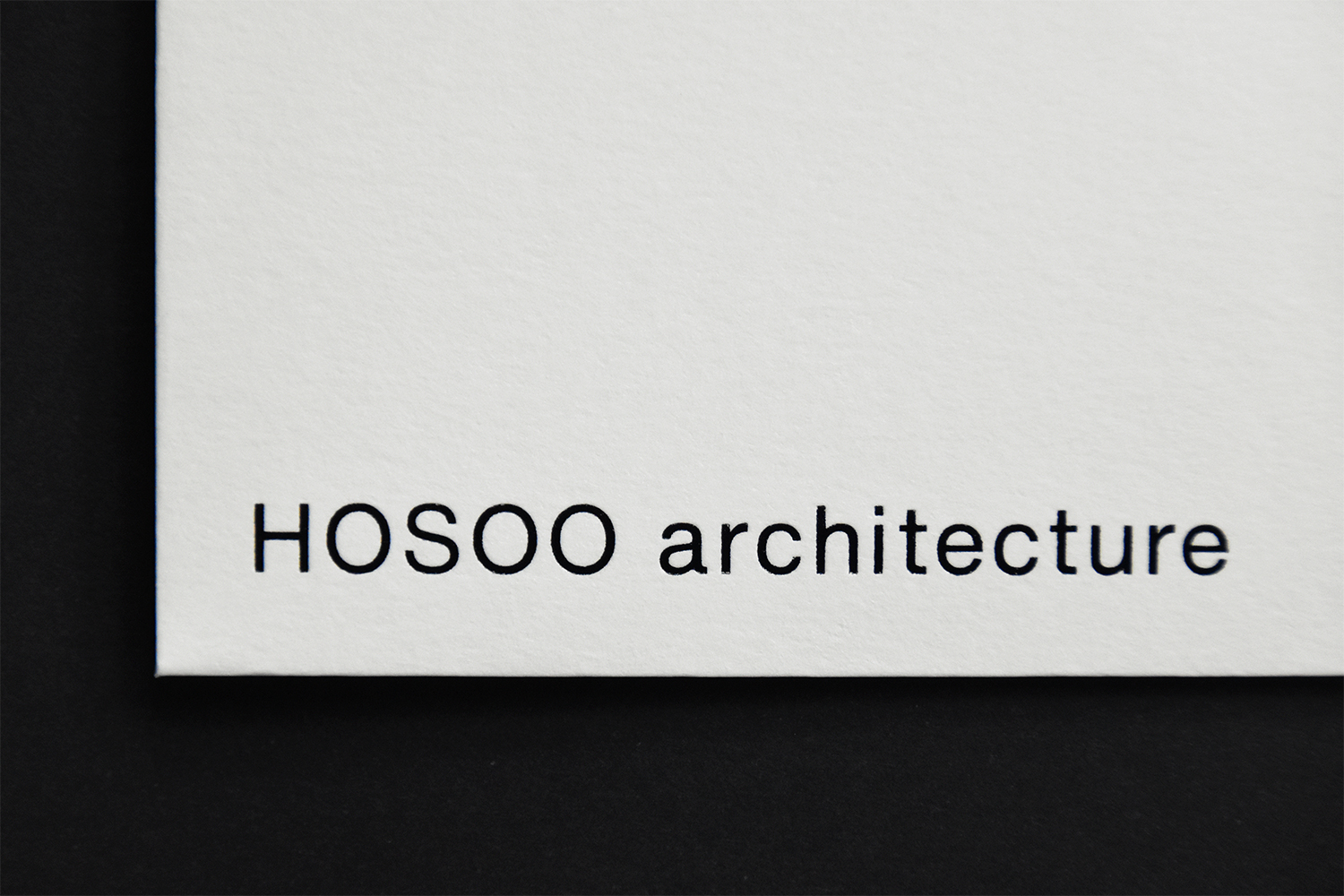 HOSOO architecture｜ロゴタイプ・ステーショナリー